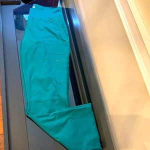 Hunter Green Purple Label Yoga Scrub Pants